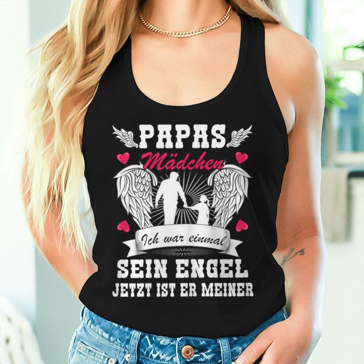 Papas Girl Ich War Einmal Sein Engel Papas Girls' Tank Top Frauen Geschenke für Sie