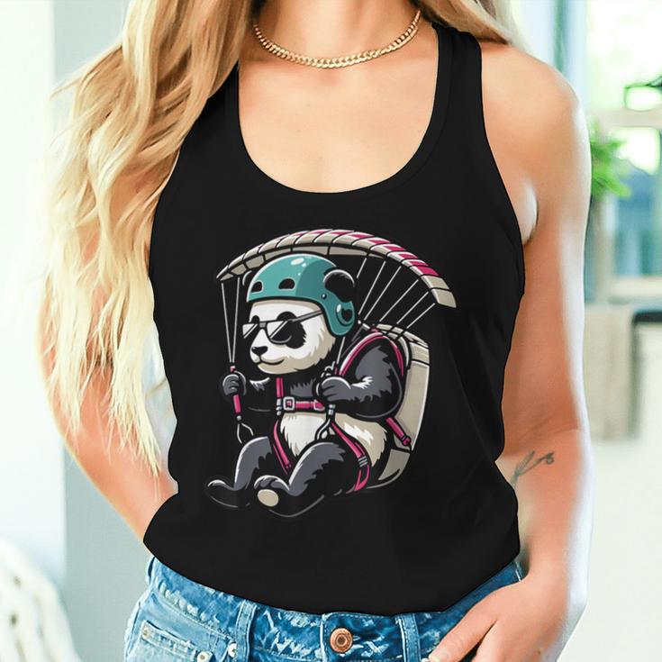 Paragleiten Panda Gleitschirm Tank Top Frauen Geschenke für Sie