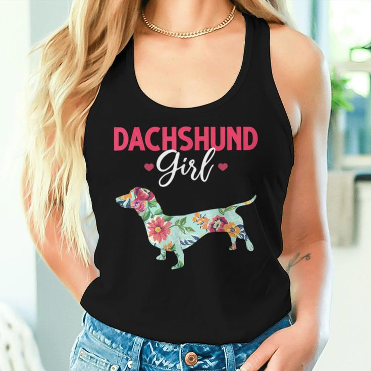 Pet Animal Wiener Sausage Dog Girls Vintage Dachshund Women Tank Top Gifts for Her
