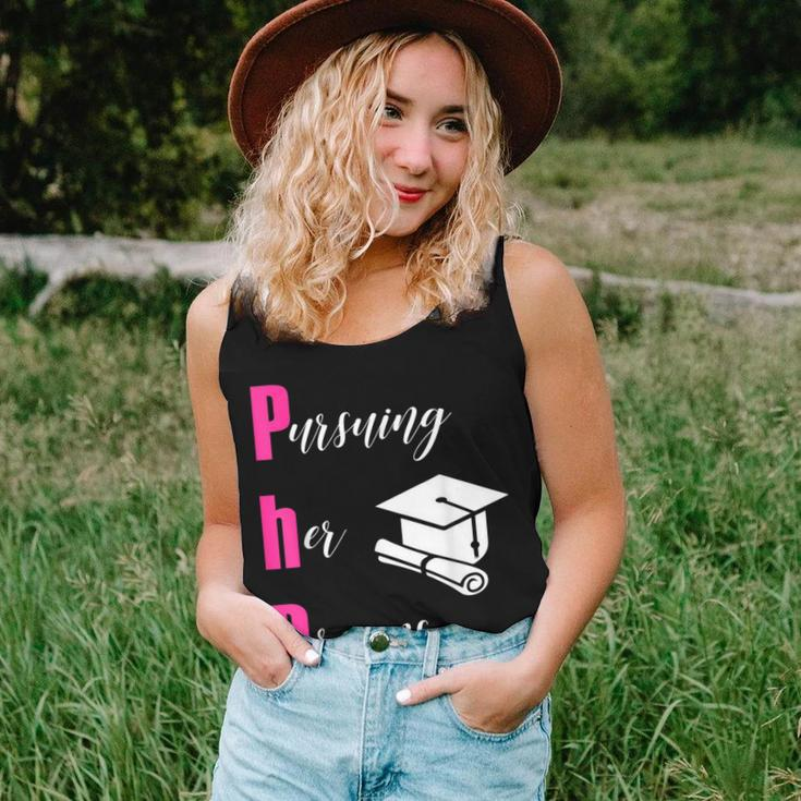 Phd Pursuing Her Dreams Graduation For GirlsWomen Tank Top Gifts for Her