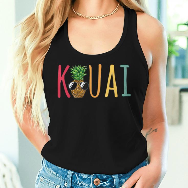 Pineapple Sunglasses Kauai Hawaiian Hawaii Men Women Tank Top Gifts for Her