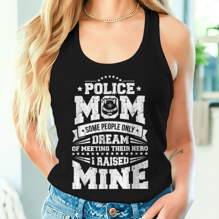 Police Officer Mom I Raised My Hero Cop Women Tank Top Gifts for Her