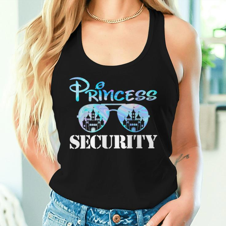 Princess Security Team Dad Mom Birthday Party Family Trip Women Tank Top Gifts for Her