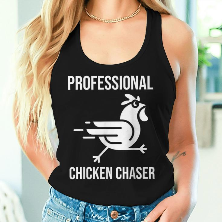 Professional Chicken Chaser Farmer Chicken Farm Women Tank Top Gifts for Her