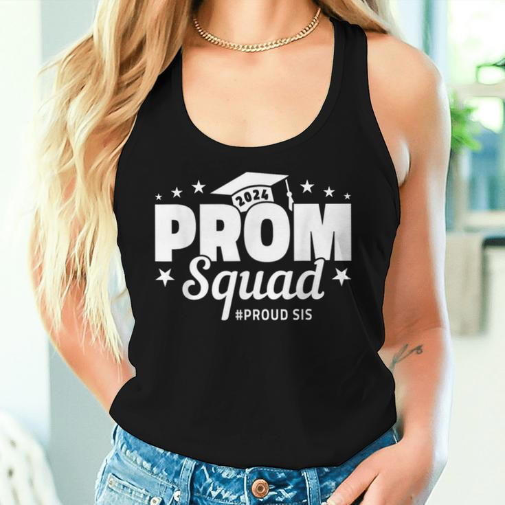 Prom Squad 2024 Proud Sister Graduate Prom Class Of 2024 Women Tank Top Gifts for Her