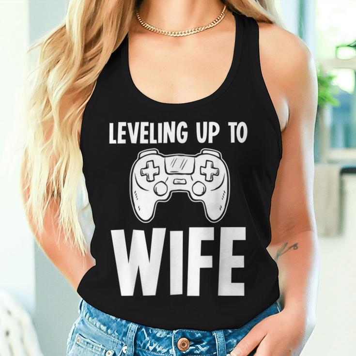 Promoted Bride Leveling Up To Wife GamingWomen Tank Top Gifts for Her