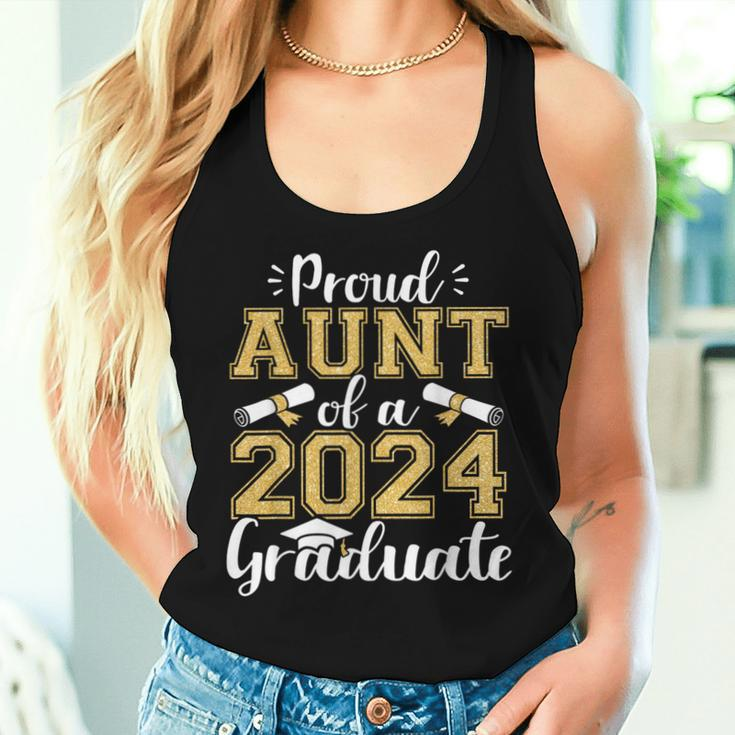Proud Aunt Of A Class Of 2024 Graduate Senior Aunt Women Tank Top Gifts for Her
