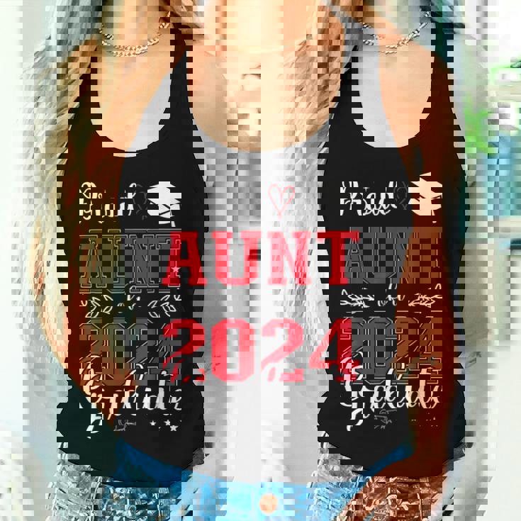 Proud Aunt Of A Class Of 2024 Graduate For Graduation Women Tank Top Gifts for Her