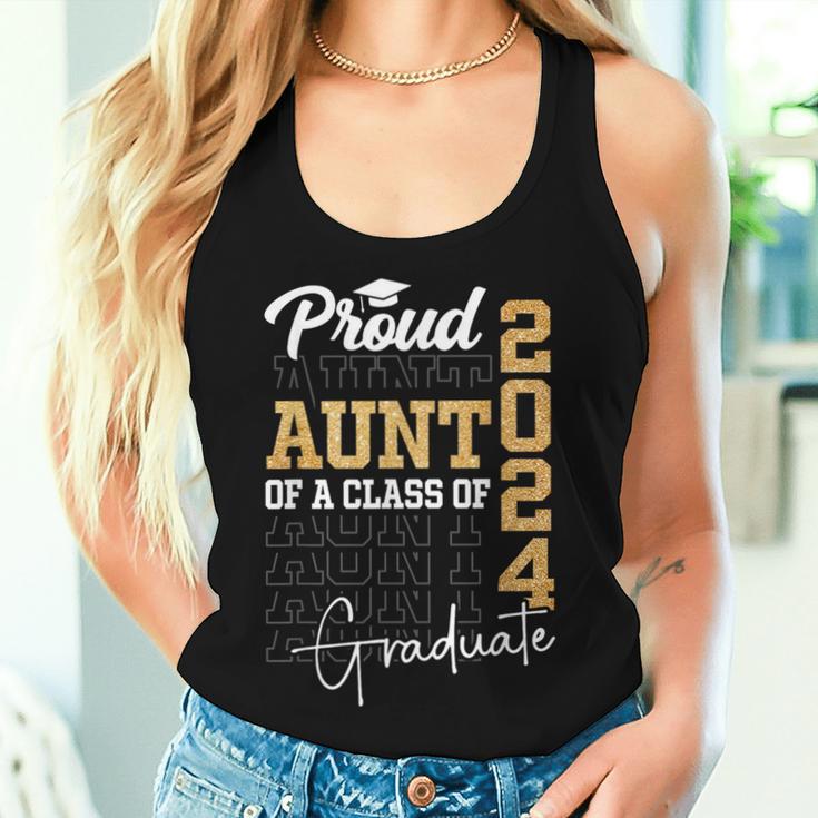 Proud Aunt Of A Class Of 2024 Graduate Senior Graduation Women Tank Top Gifts for Her