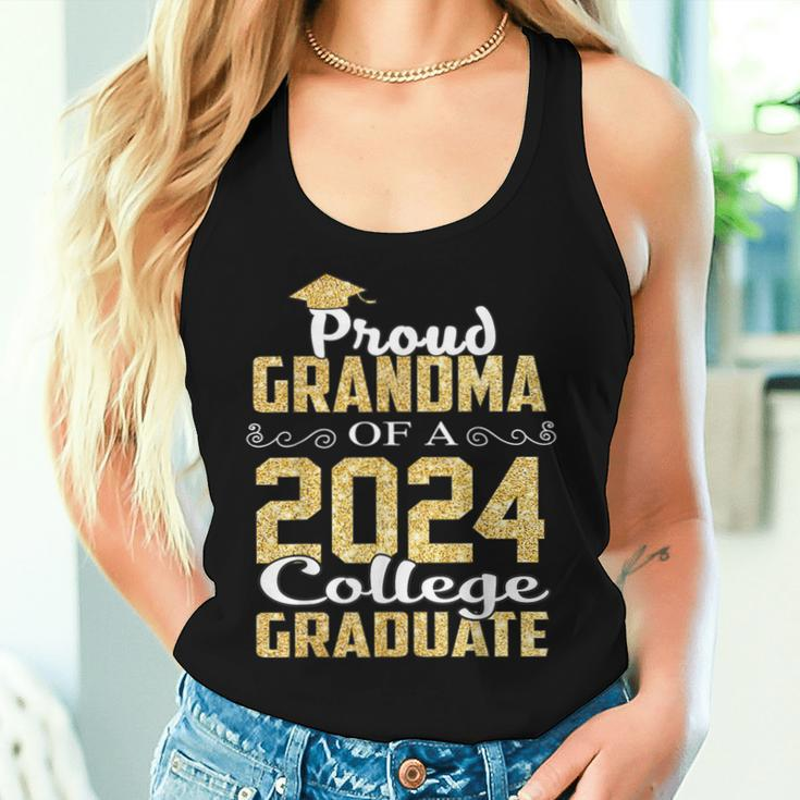 Proud Grandma Of 2024 Graduate College Graduation Women Tank Top Gifts for Her