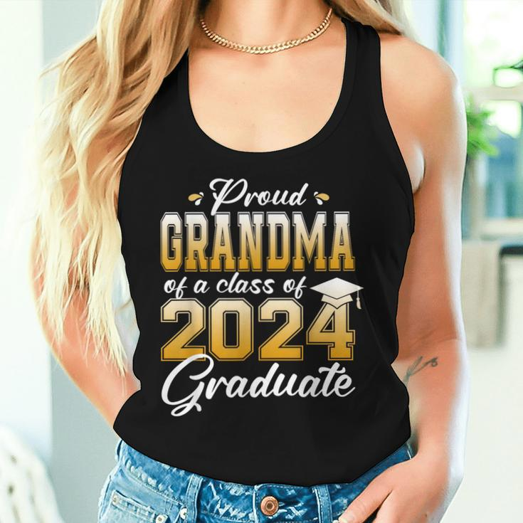 Proud Grandma Of An Awesome 2024 Graduate Family College Women Tank Top Gifts for Her