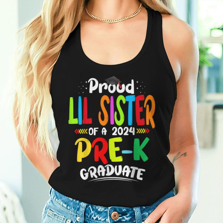 Proud Lil Sister Of Pre-K Graduate 2024 Graduation Lil Women Tank Top Gifts for Her