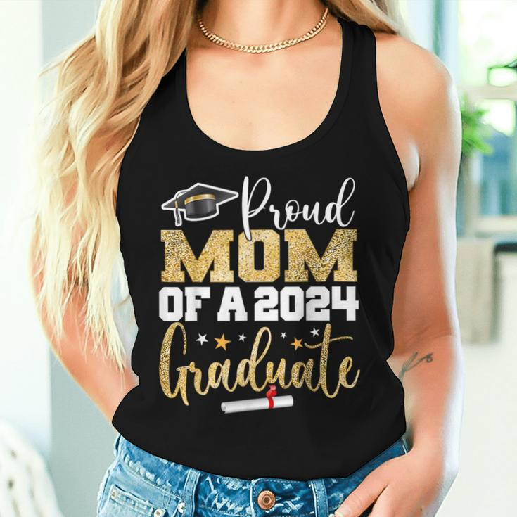Proud Mom Of A 2024 Graduate Class Senior Graduation Mother Women Tank Top Gifts for Her