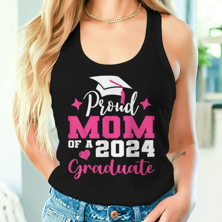 Proud Mom Of 2024 Graduate Senior Mother College Graduation Women Tank Top Gifts for Her