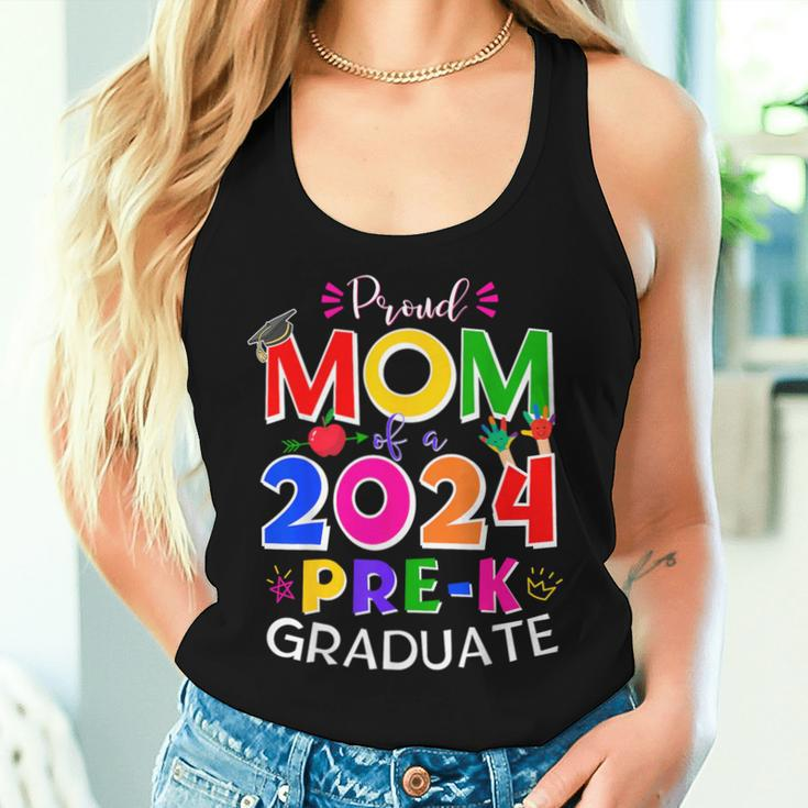 Proud Mom Of A 2024 Pre-K Graduate Senior Family Women Tank Top Gifts for Her