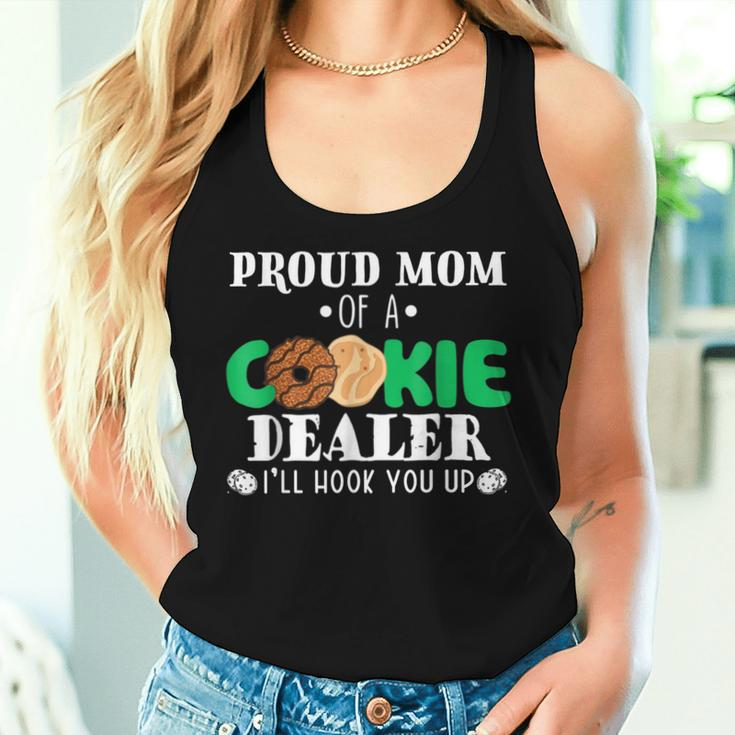 Proud Mom Of A Cookie Dealer Troop Leader Birthday Party Women Tank Top Gifts for Her
