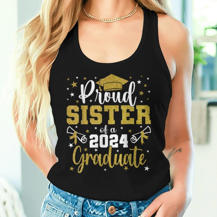 Proud Sister Of A Class Of 2024 Graduate Senior Graduation Women Tank Top Gifts for Her