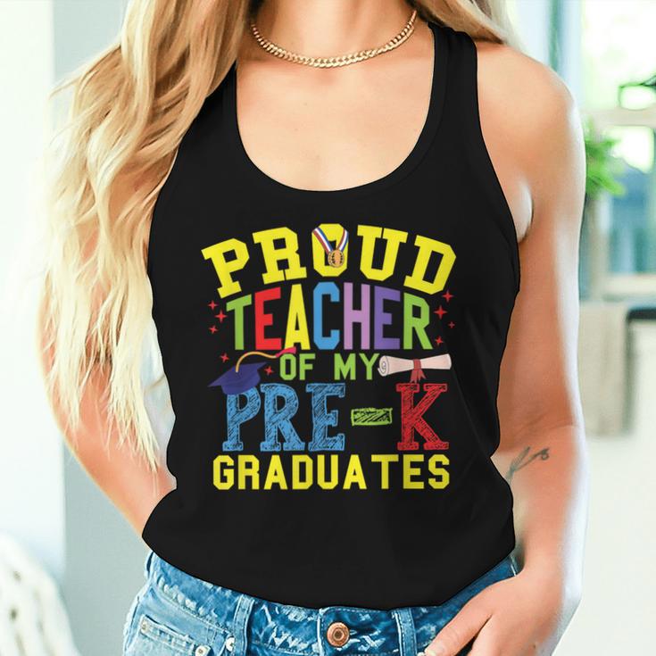 Proud Teacher Of My Pre-K Graduates Women Tank Top Gifts for Her