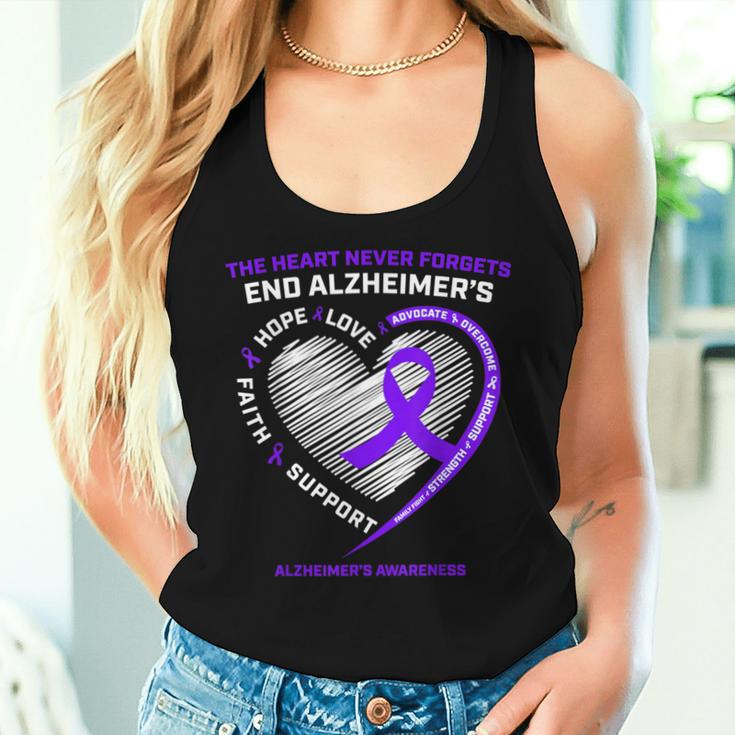 Purple End Alzheimers Awareness Frauen Männer Kinder Mama Papa Tank Top Frauen Geschenke für Sie