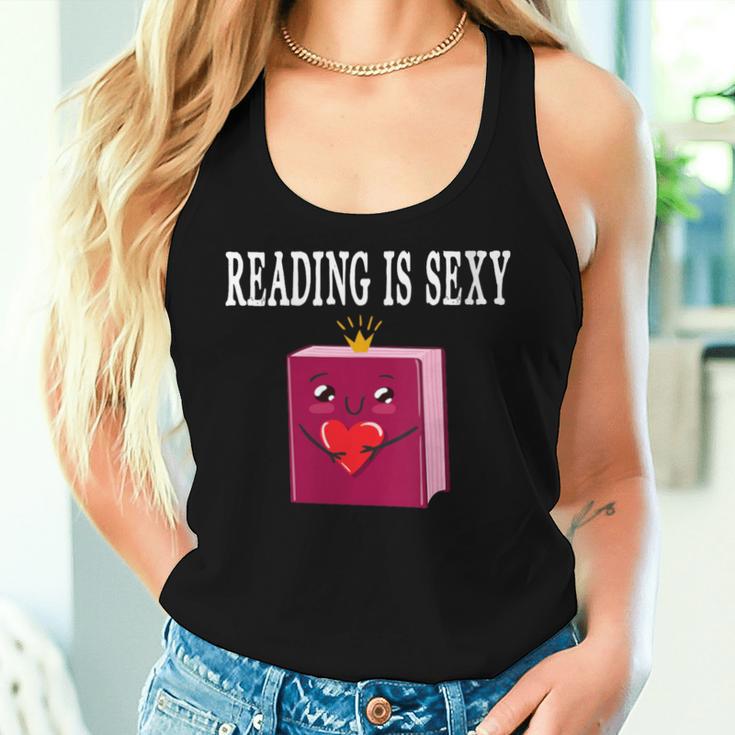 Reading Is Sexy For Book Lovers And Enthusiasts Reading Women Tank Top Gifts for Her