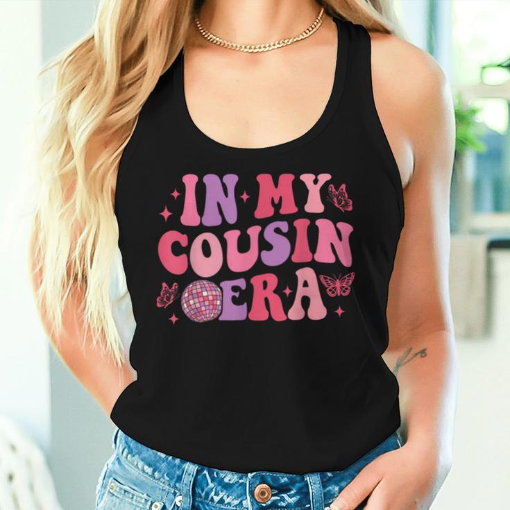 Retro Groovy In My Cousin Era Cool Cousin Toddler Kid Women Tank Top Gifts for Her