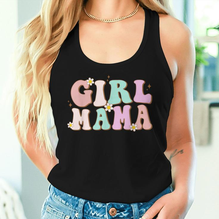 Retro Groovy Girl Mama Mother's Day For Mom Of Girl Women Tank Top Gifts for Her