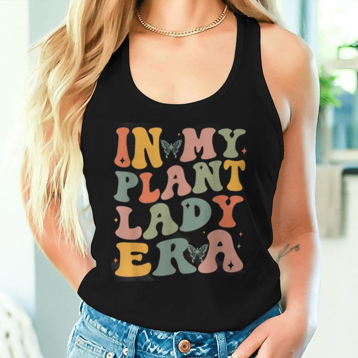 Retro Groovy In My Plant Lady Era Xmas Gardening Plant Mom Women Tank Top Gifts for Her