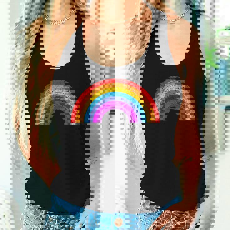 Rétro Lgbtq Arc-En-Ciel Hommes S Women Tank Top Cadeaux pour elle