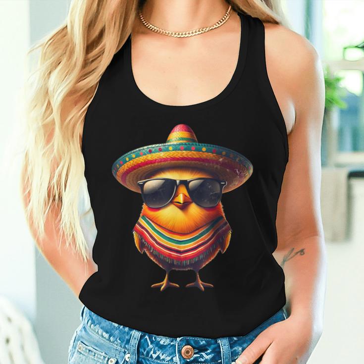 Rooster Mexican Cinco De Mayo Chicken Lover Women Tank Top Gifts for Her