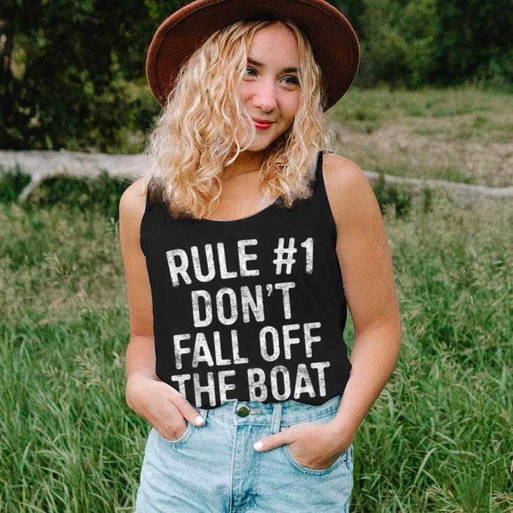 Rule 1 Don't Fall Off The Boat Cruise Vacation Women Tank Top Gifts for Her