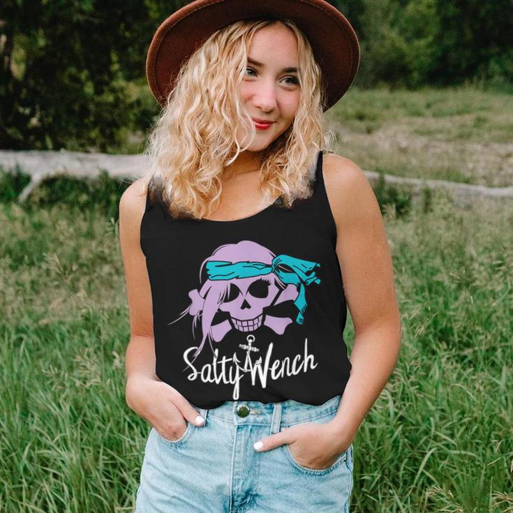Salty WenchGirl Pirate Skull Crossbones Anchor Women Tank Top Gifts for Her