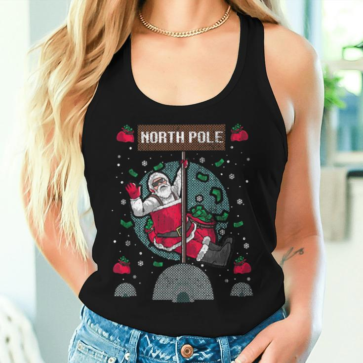 Santa North Pole Christmas Stripper Holiday Tops For Women Women Tank Top Gifts for Her