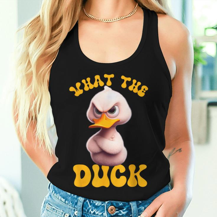 Saying What-The-Duck Duck Friends Women Tank Top Gifts for Her