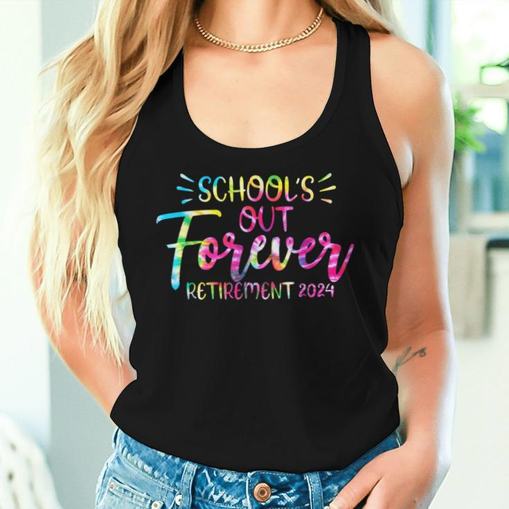 Schools Out Forever Teacher Retirement 2024 Women Tank Top Gifts for Her