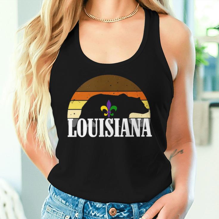 Schwuler Beefy Daddy Louisiana Lgbtq Regenbogen Schwuler Papa Bear Pride Tank Top Frauen Geschenke für Sie