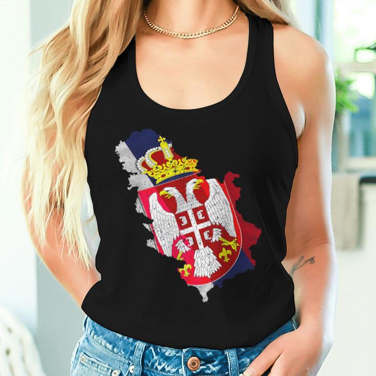 Serbia Balkan Srbija Belgrade Zagreb Tank Top Frauen Geschenke für Sie