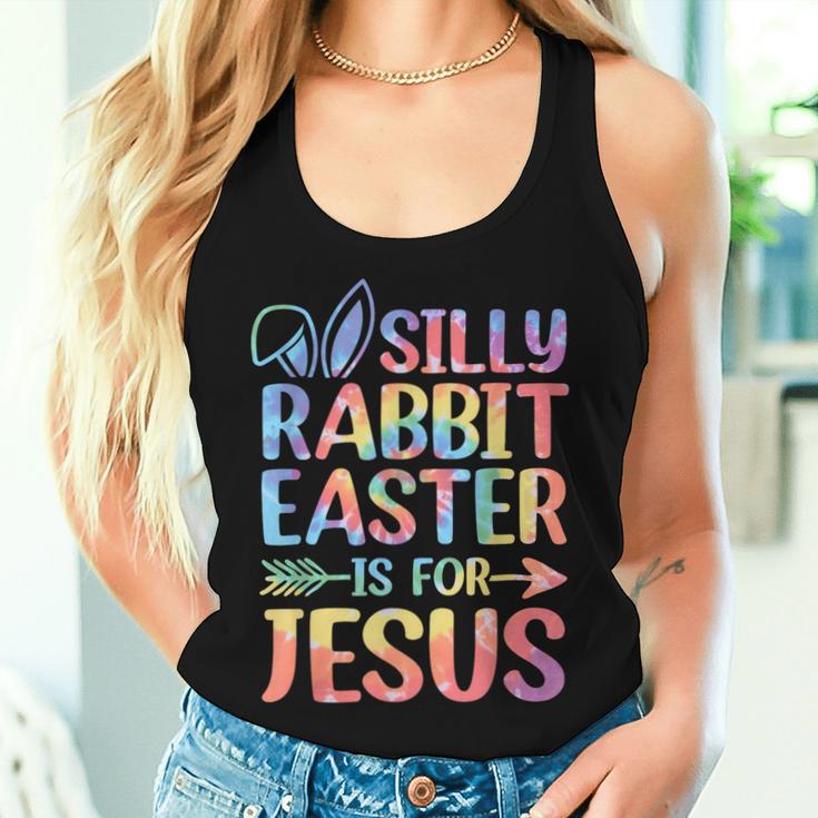 Silly Rabbit Easter Is For Jesus Religious Christian Faith Women Tank Top Gifts for Her