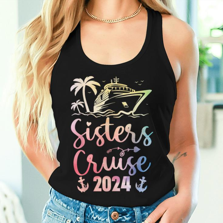 Sisters Cruise 2024 Sister Cruising Trip Family Group Squad Women Tank Top Gifts for Her