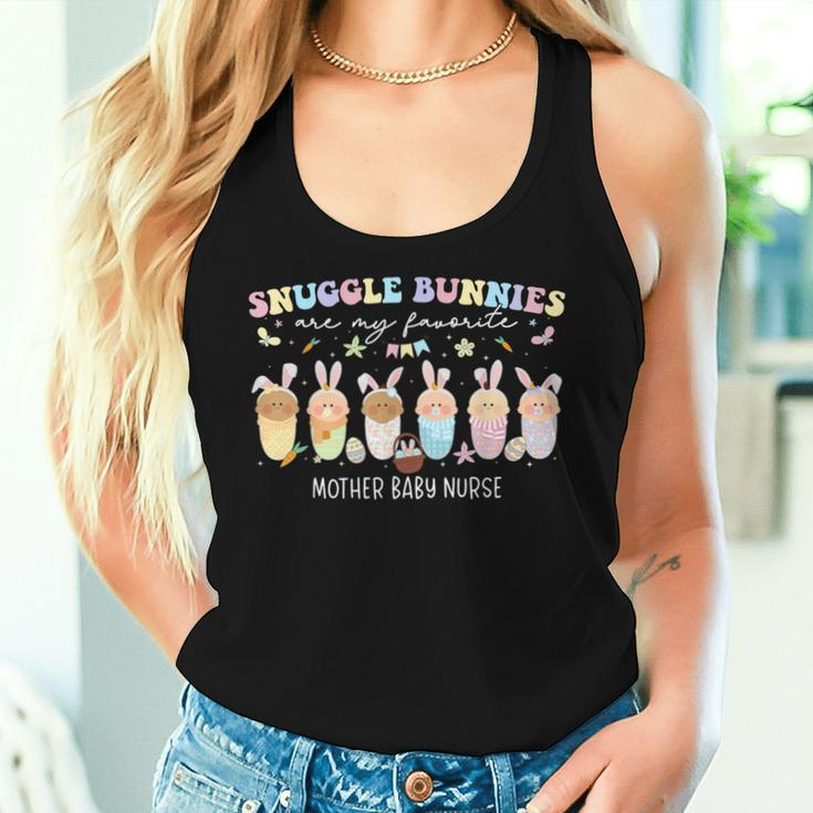 Snuggle Bunnies Are My Favorite Easter Mother Baby Nurse Women Tank Top Gifts for Her