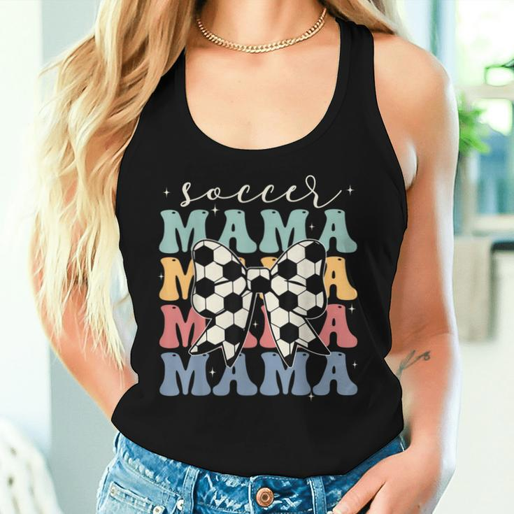 Soccer Mama Retro Groovy Soccer Softball Mom Women Tank Top Gifts for Her