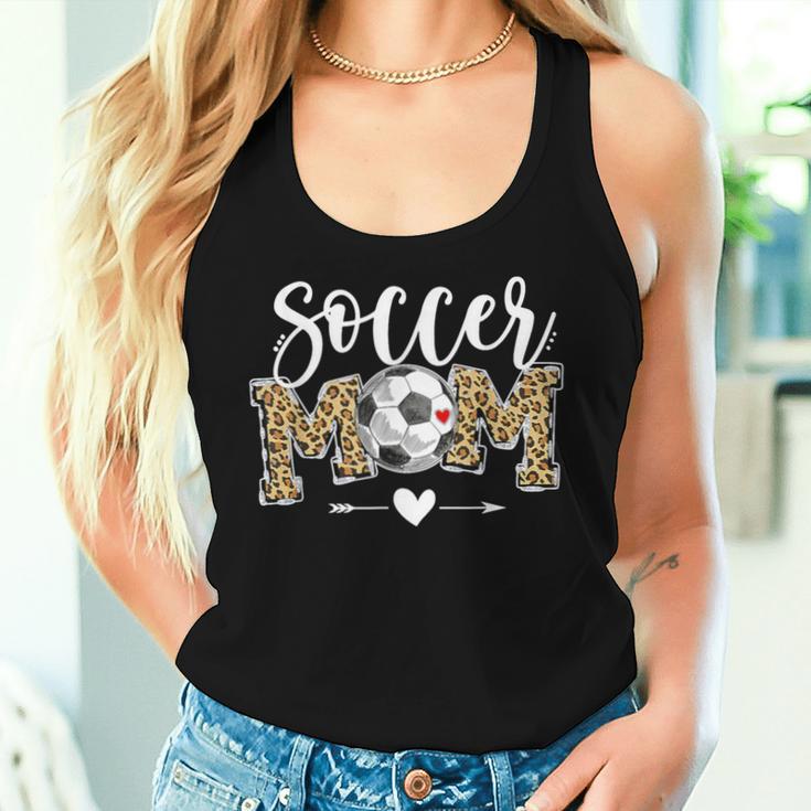 Soccer Mom Leopard Soccer Mom Mother's Day Women Tank Top Gifts for Her