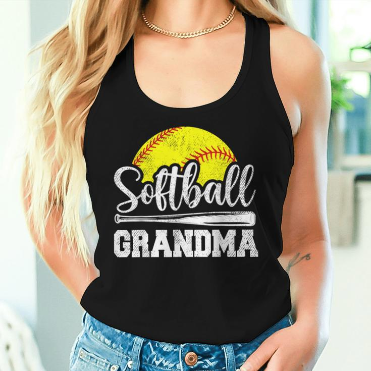 Softball Grandma Softball Player Game Day Mother's Day Women Tank Top Gifts for Her