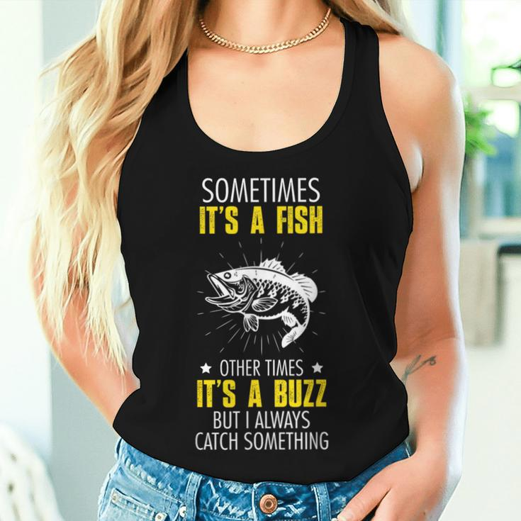 Sometimes It's A Fish Fishing Sarcastic Joke Saying Women Tank Top Gifts for Her
