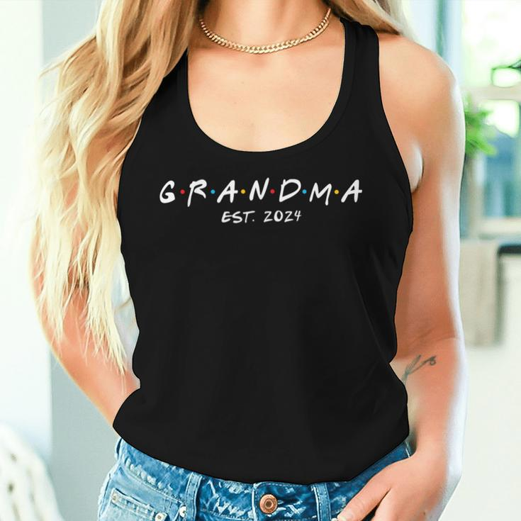 Soon To Be Grandma 2024 Promoted To Grandma Est 2024 Women Tank Top Gifts for Her