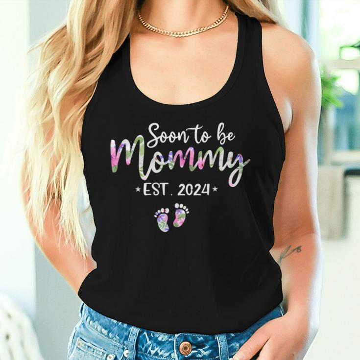 Soon To Be Mommy Mom Est 2024 Expect Baby Pregnancy Women Tank Top Gifts for Her
