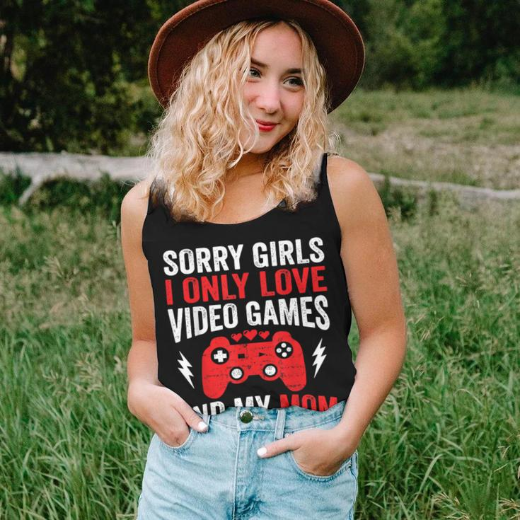 Sorry Girls I Only Love Video Games & My Mom Valentines Day Women Tank Top Gifts for Her