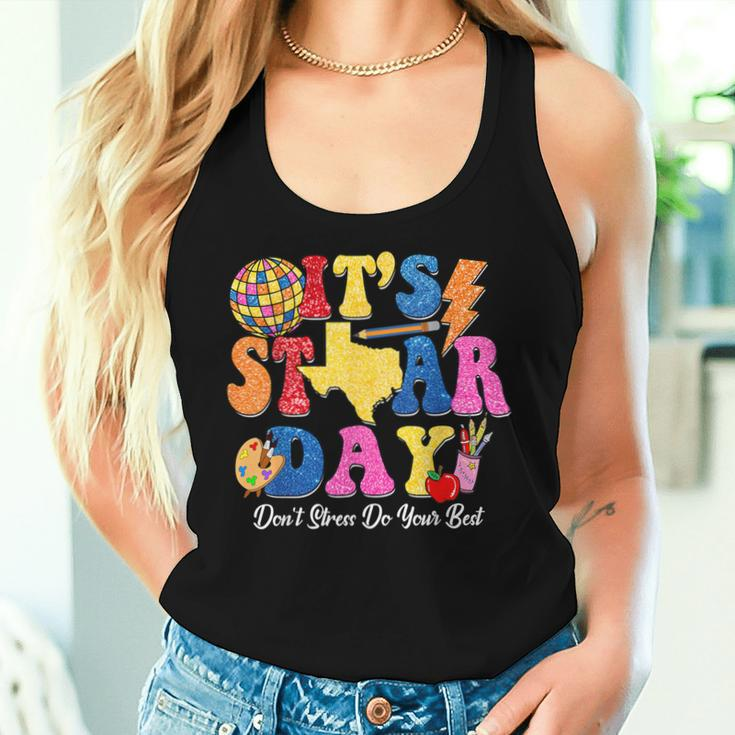 Staar Testing Test Day Don't Stress Do Your Best Teacher Kid Women Tank Top Gifts for Her