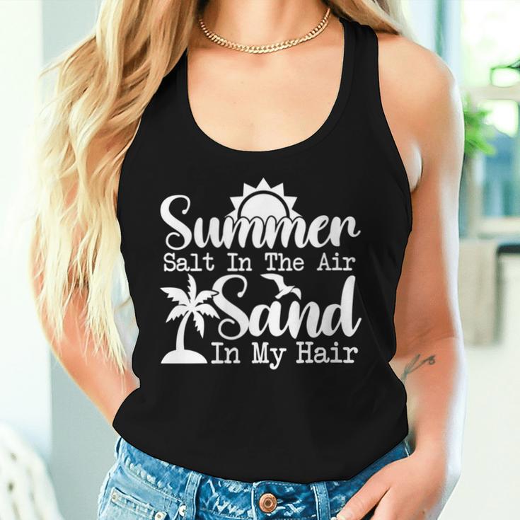 Summer Salt In The Air Sand In My Hair Sandy Beaches Tropics Women Tank Top Gifts for Her