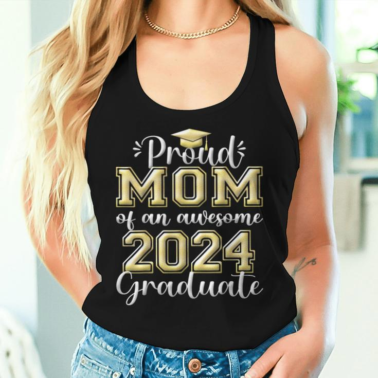Super Proud Mom Of 2024 Graduate Awesome Family College Women Tank Top Gifts for Her
