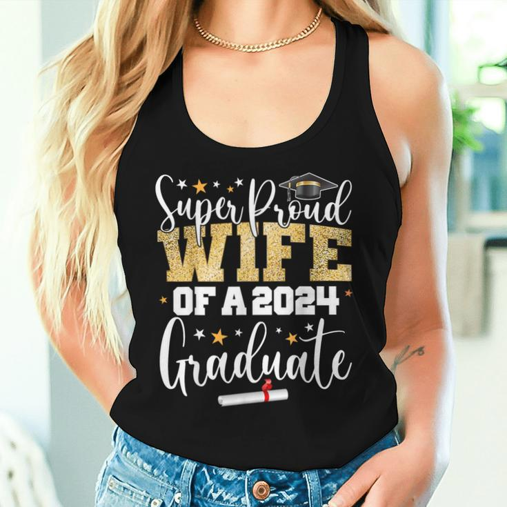 Super Proud Wife 2024 Graduate Senior Graduation College Women Tank Top Gifts for Her